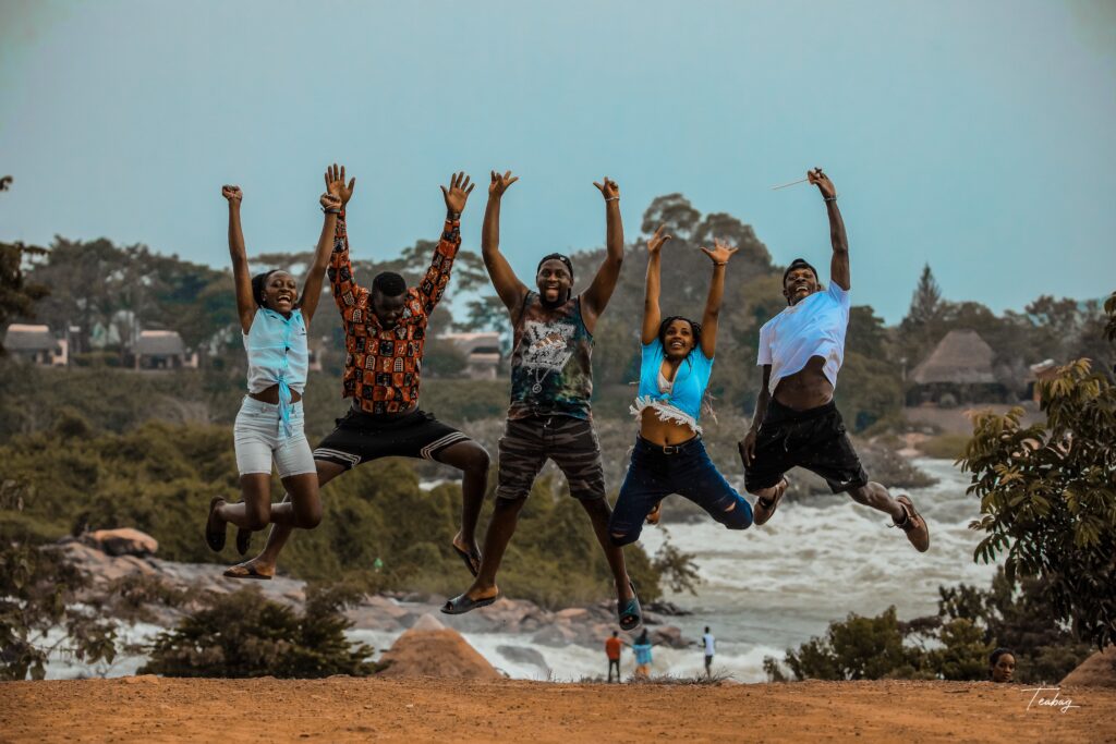 My friends and i at busowoko falls